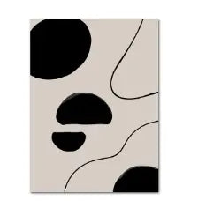 Abstract Monotone Wall Art Try A Prompt