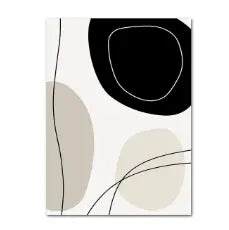 Abstract Monotone Wall Art Try A Prompt