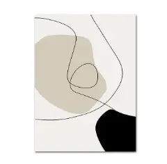 Abstract Monotone Wall Art Try A Prompt
