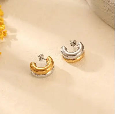 Beautiful Two Tone Earrings Try A Prompt