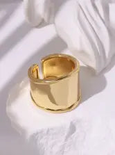 Chunky Gold Adjustable Ring Try A Prompt