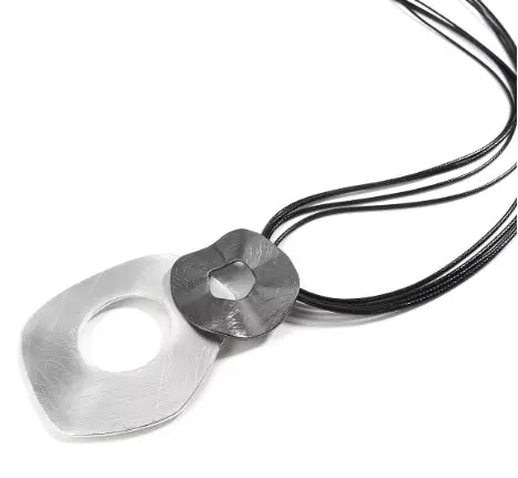 Circle on Circle Pendant Necklace. Try A Prompt