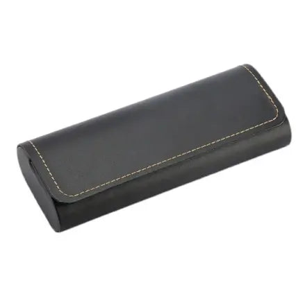 Distinguished Leather-Bound Flap Eyeglass Case Try A Prompt