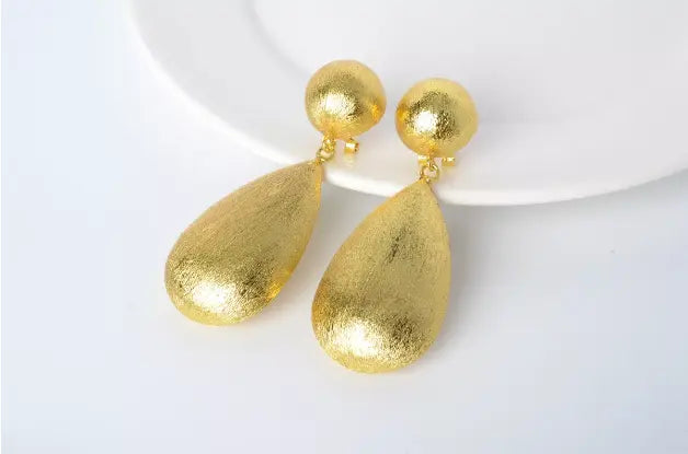 Drop of Gold Dangle Earrings Try A Prompt