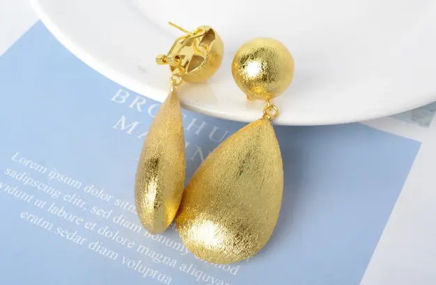 Drop of Gold Dangle Earrings Try A Prompt