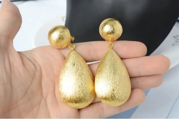 Drop of Gold Dangle Earrings Try A Prompt