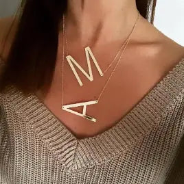 Large Letter Necklace Try A Prompt