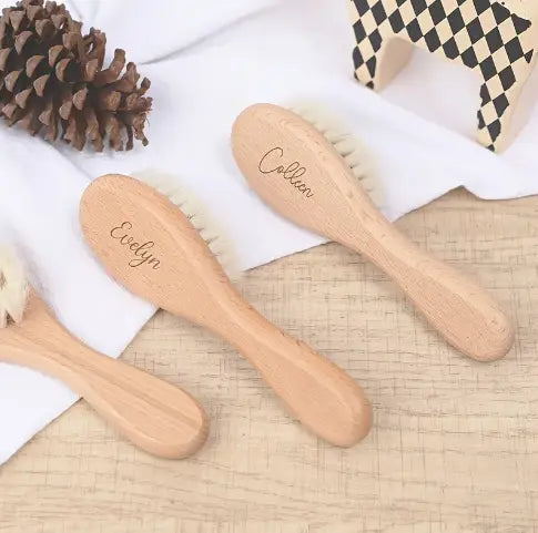 Laser Engraved Wooden Handle Hairbrush Try A Prompt