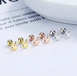 Minimal Elegance Rabbit Stud Earrings Try A Prompt