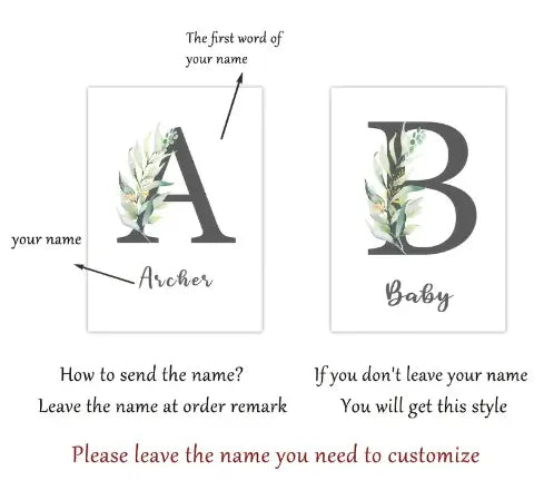 Personalized Baby Animals with Baby Name Wall Art Try A Prompt