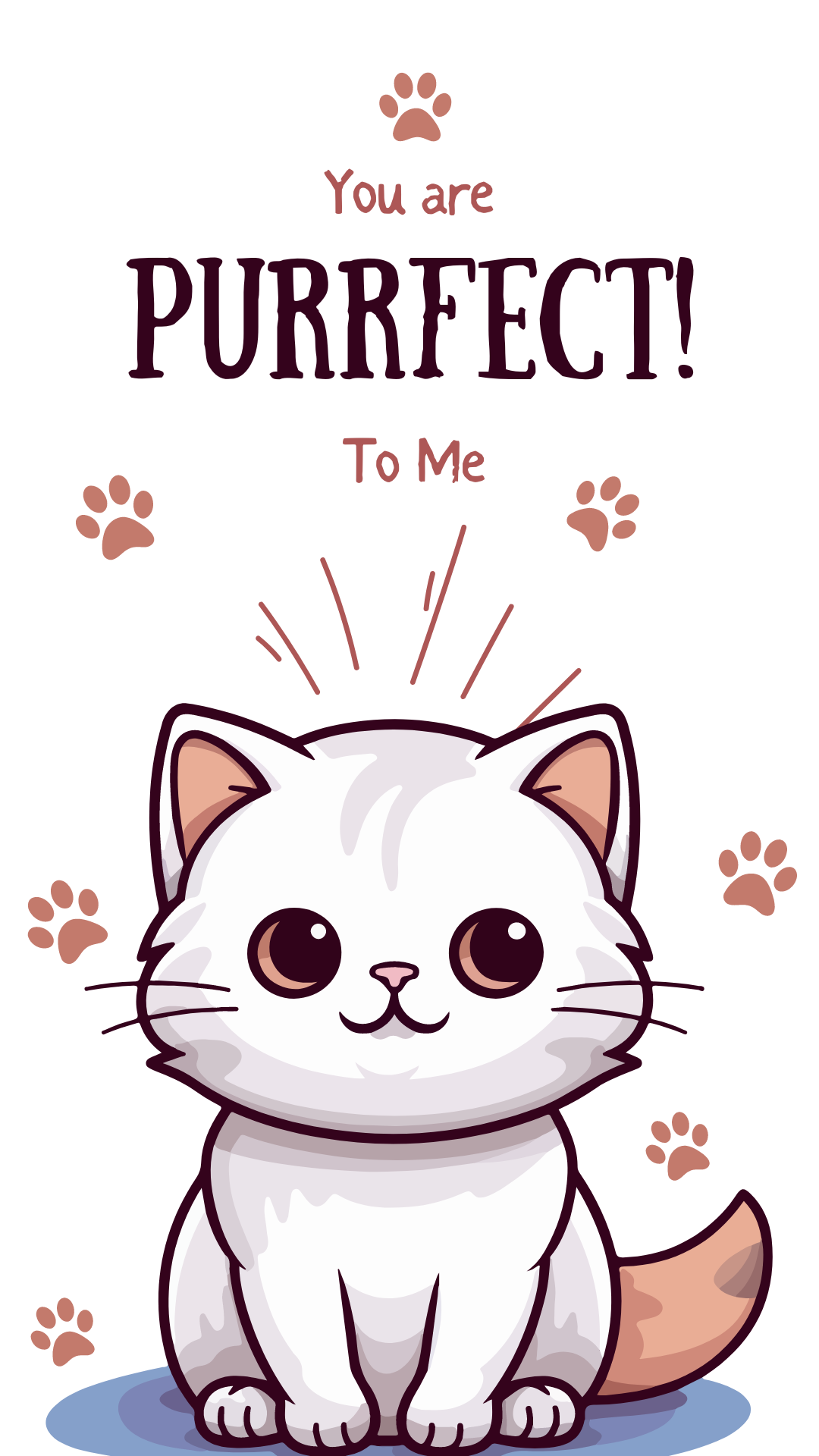 Women's You are Purrfect To Me  Tee - Try A Prompt