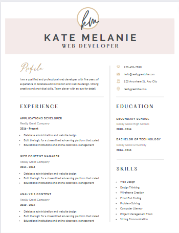 Resume Template - Try A Prompt