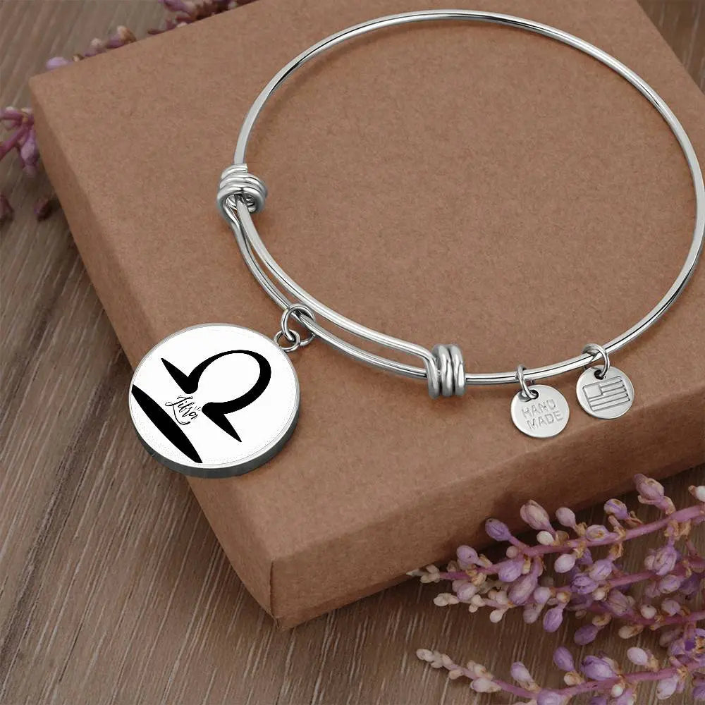 Silver Libra Star Sign Luxury Bangle Bracelet ShineOn Fulfillment