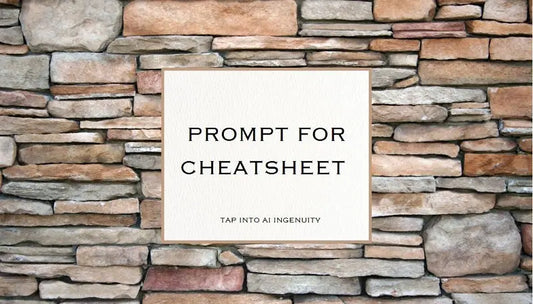 TAP PROMPT FOR CHEATSHEET TRY A PROMPT