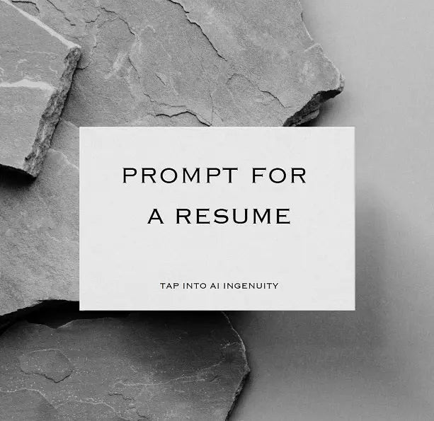 TAP PROMPT FOR RESUME TRY A PROMPT