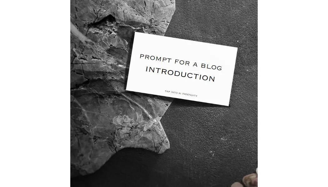 TAP'S PROMPT FOR A BLOG POST INTRODUCTION TRY A PROMPT