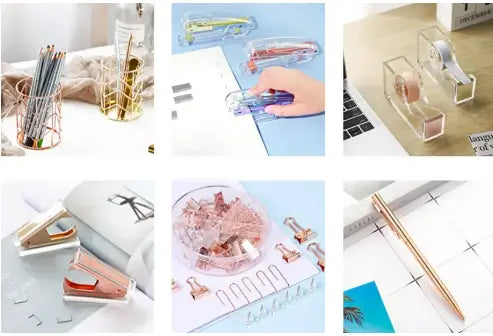 Trendy Transparent Office Stationery Collection Try A Prompt